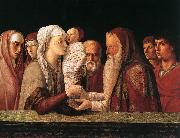 BELLINI, Giovanni Presentation at the Temple  yrfuy china oil painting reproduction